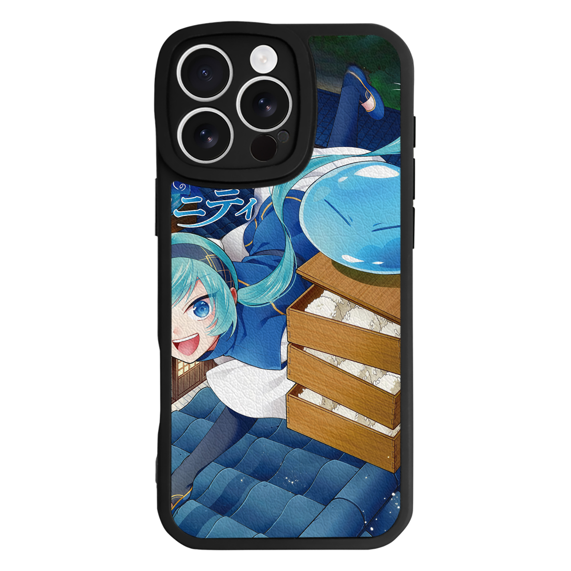 （画像用） 転スラ Regarding Reincarnated to Slime 【iPhone 16シリーズ対応】シリコンスマホケース（レザー調） 材質：シリコン